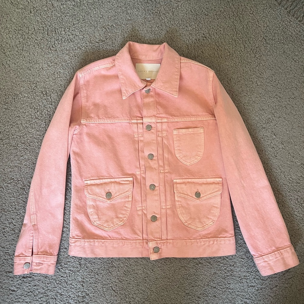 Lucky Brand Pink Denim Jacket